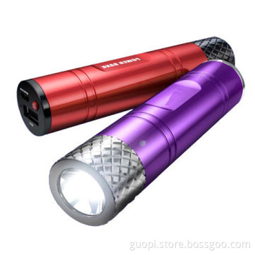 Portable Power Bank with LED Flashlight, 3,000mAh